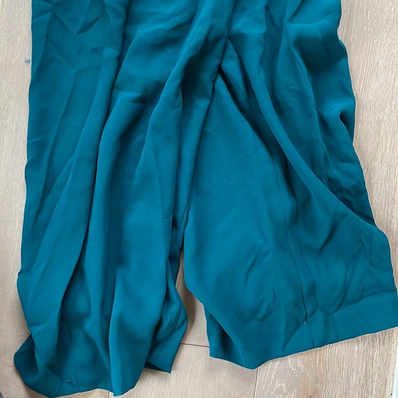 Green tarz jumpsuit and cape main image 1